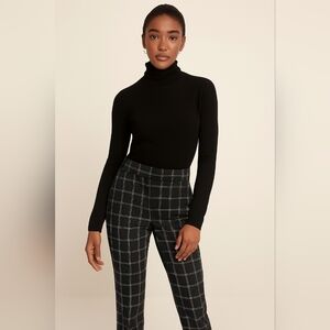 BANANA REPUBLIC Navy Blue White‎ Dress Pants with Windowpane Pattern(#704)